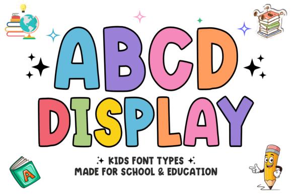 Abcd Display: A Playful, Bold Display Font for Digital Brands