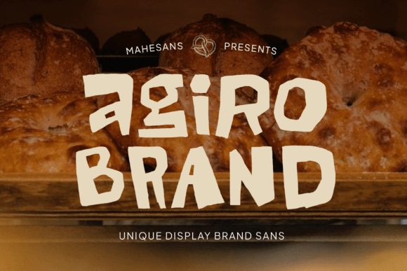 Agiro Brand: A Display Font That Feels Human