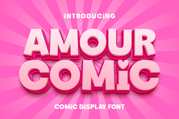 Amour Comic: A Love-Infused Display Font for Handmade Creators