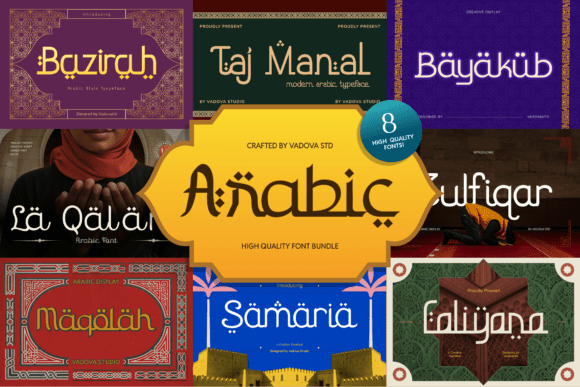 Arabic Bundle: A Display Font That Brings Cultural Warmth to Branding