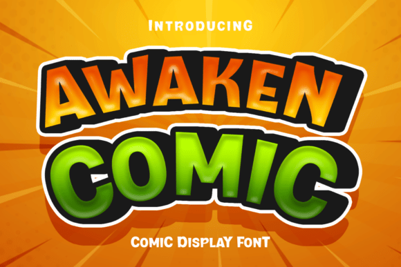 Awaken Comic: A Display Font for Playful Editorial Identity