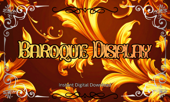 Baroque Display Font: Timeless Elegance for Small Business Branding