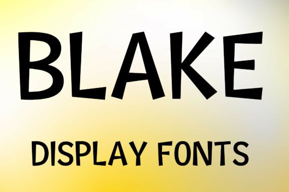Blake: A Minimalist Display Font for Digital Clarity