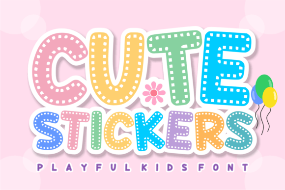 Cute Stickers: A Playful Display Font That Delivers Joy
