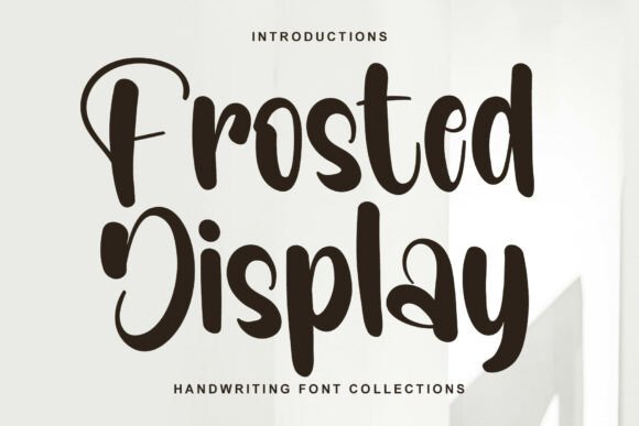 Frosted Display: A Bold, Real-World Display Font for Brand Identity