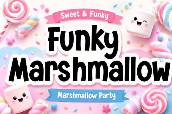 Funky Marshmallow: A Playful Display Font for Digital Branding