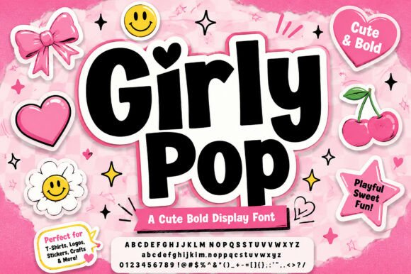 Girly Pop: A Y2K-Inspired Display Font That Delivers Digital Charm