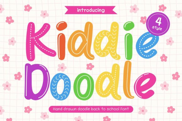 Kiddie Doodle: A Playful Display Font for Handmade Brands