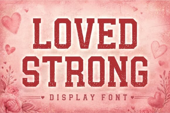 Loved Strong: A Bold Display Font That Builds Brand Confidence