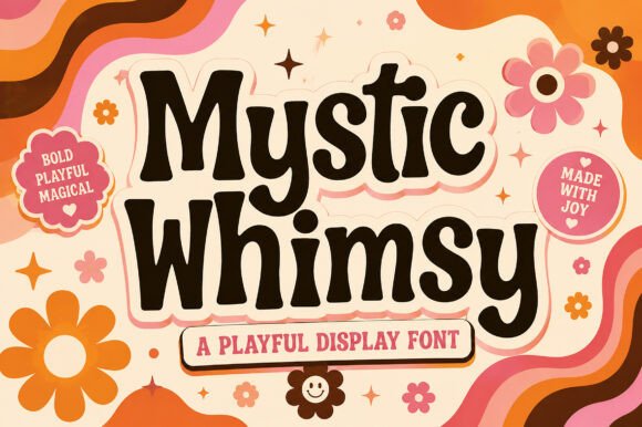 Mystic Whimsy: A Playful Retro Display Font for Joyful Branding