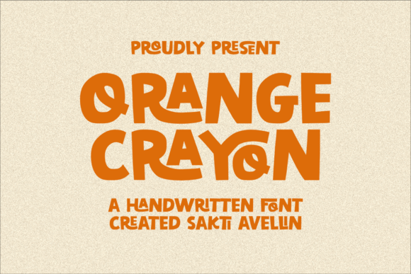 Orange Crayon: A Display Font That Radiates Warmth and Clarity