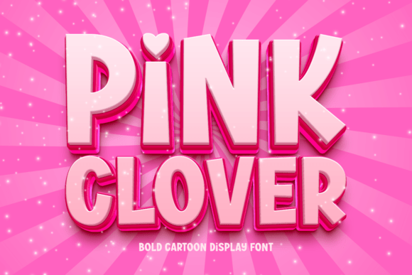Pink Clover Font: Bold, Playful & Perfect for Handmade Brands