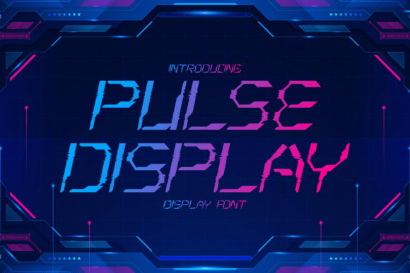 Pulse Display: A Futuristic Display Font for Memorable Branding