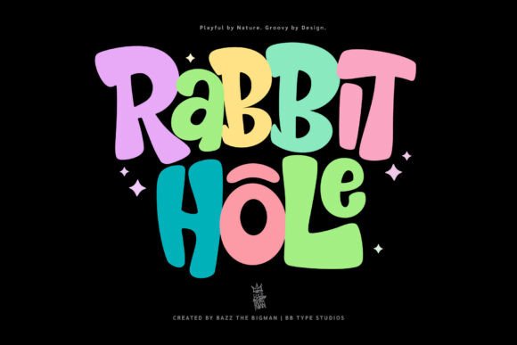 Rabbit Hole: A Playful Display Font for Bold Digital Identity