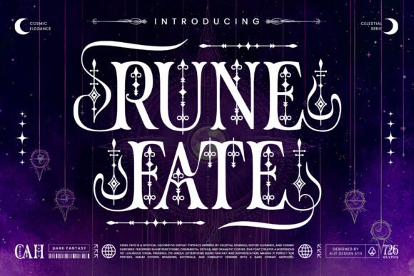 Rune Fate Typeface: A Mystical Display Font for Digital Branding