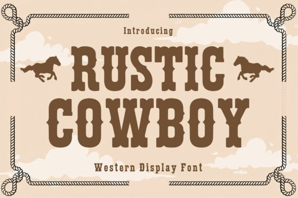 Rustic Cowboy Font: Bold Western Charm for Handmade Goods