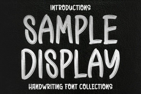 Sample Display: A Bold, Textured Font for Real Business Branding