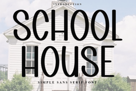 School House: A Festive Display Typeface for Joyful Headlines