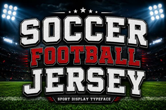 Soccer Football Jersey Font for Bold Digital Branding