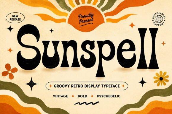 Sunspell: A Bold, Retro Display Typeface for Memorable Branding