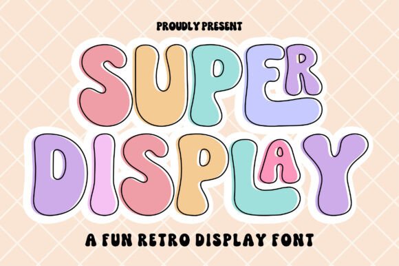Super Display: A Playful Retro Typeface for Editorial Impact