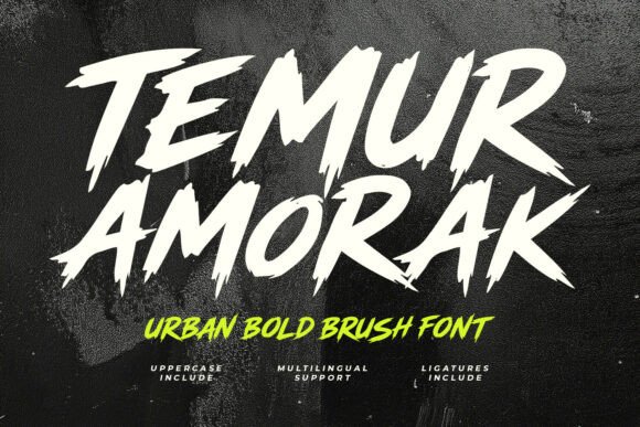Temur Amorak Urban Bold Brush Font