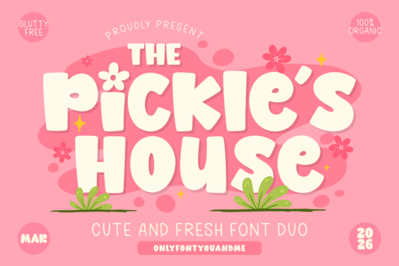 The Pickles House Font: A Cheerful Display Typeface for Digital Brands