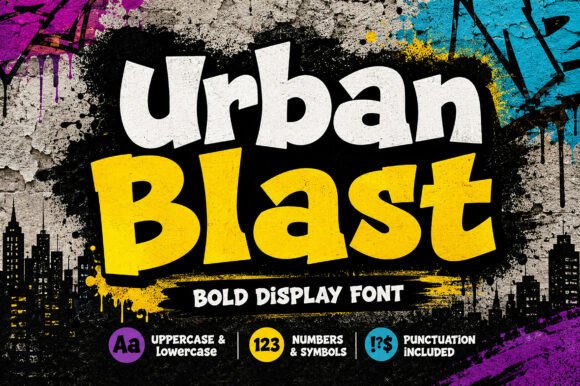 Urban Blast: A Bold Display Font That Delivers Street-Smart Energy