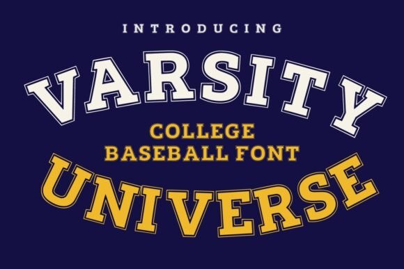 Varsity Universe: A Bold Display Font for Handmade Brands