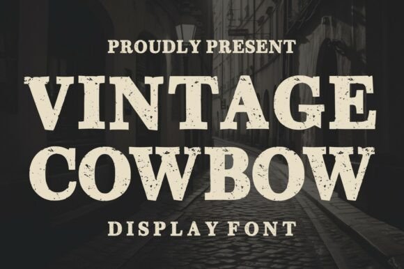 Vintage Cowboy Font for Authentic Western Branding