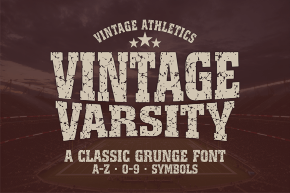 Vintage Varsity: A Display Font with Grit and Gravitas
