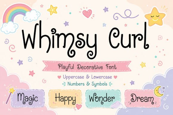 Whimsy Curl: A Playful Display Font for Handmade Brands