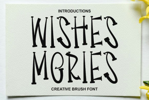 Wishes Mories: A Thoughtful Display Font for Editorial Warmth